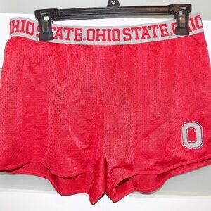 OHIO STATE Red/Gray Mesh Scarlet & Gray Shorts Size L Women's